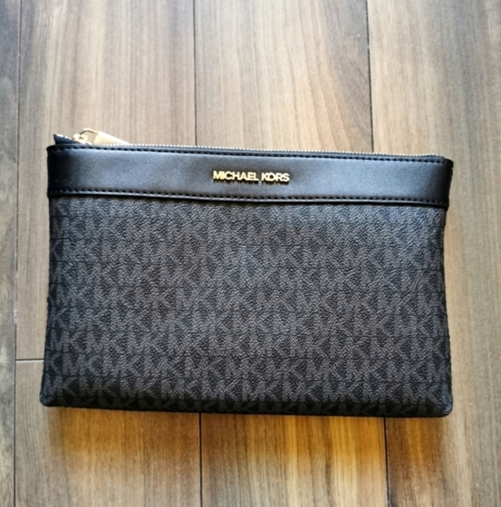 Michael Kors MK small medium zipper pouch